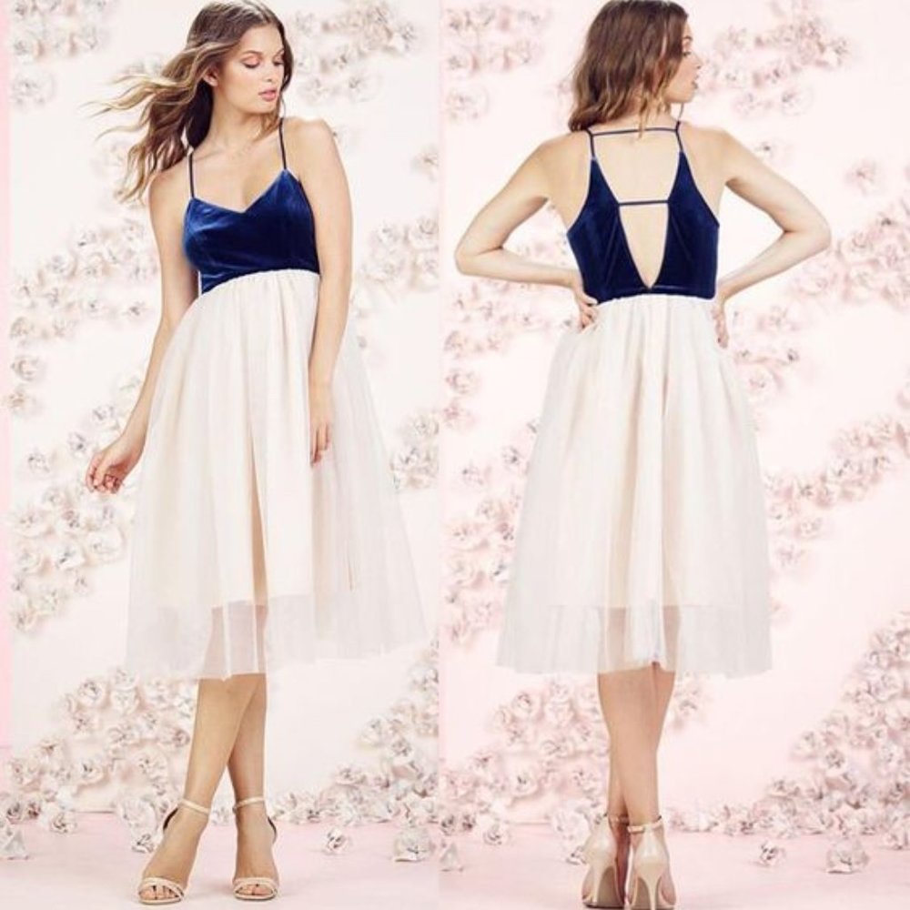 Lauren Conrad Velvet & Tulle Party Dress